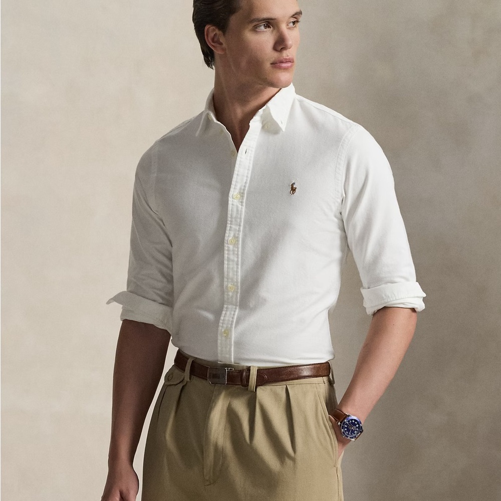 Ralph Lauren White Casual Button Down Shirt NWOT